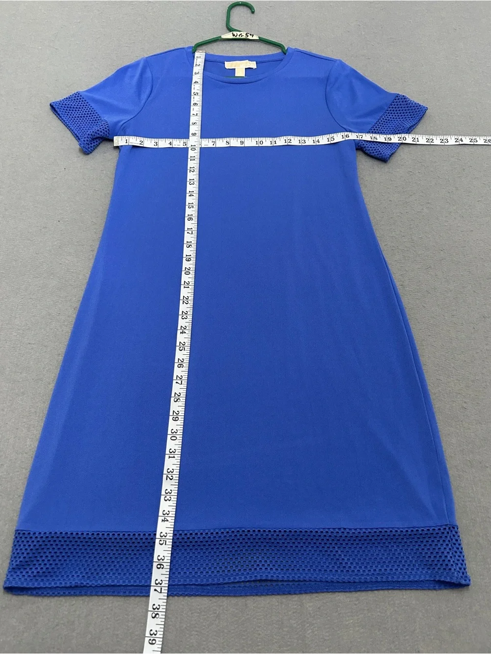 Women’s Michael Kors Cobalt Blue Mesh Trim Shift Dress Size Medium